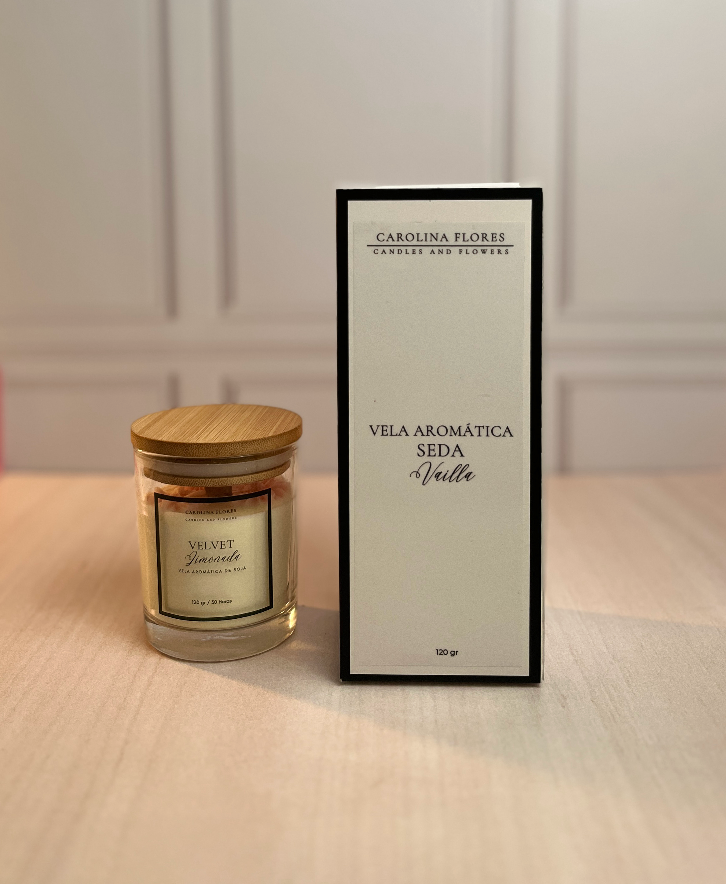 Vela Aromática Fragancia Seda Vainilla